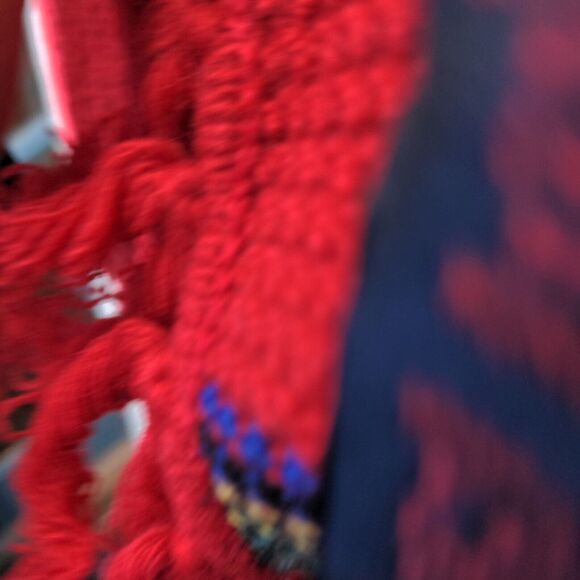 Ralph Ralph Lauren Men's Scarf Red Plaid Size 1 10x54 100% Lambswool W/Tags - Picture 4 of 7